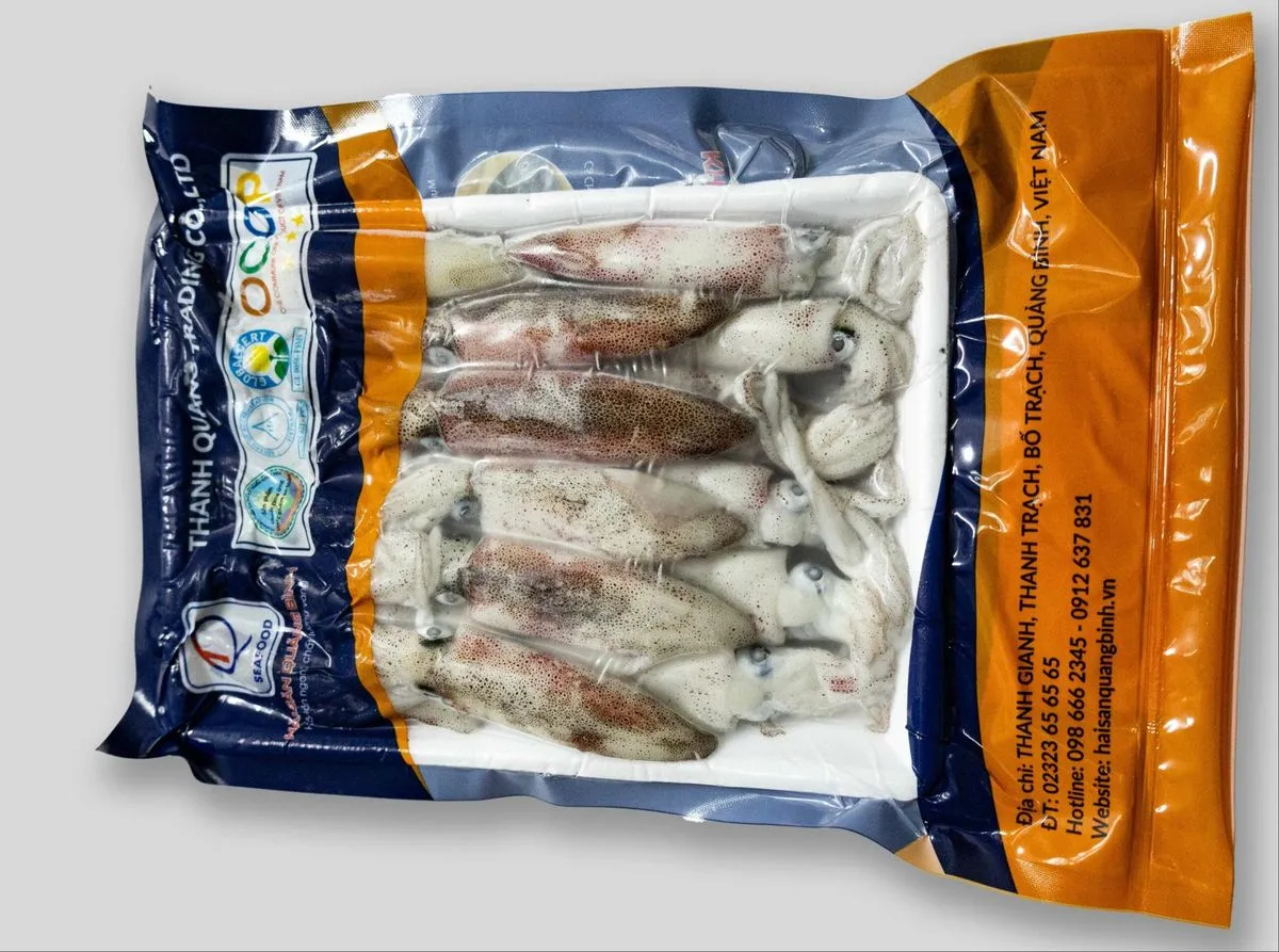 Mực ống nguyên con size 8-10