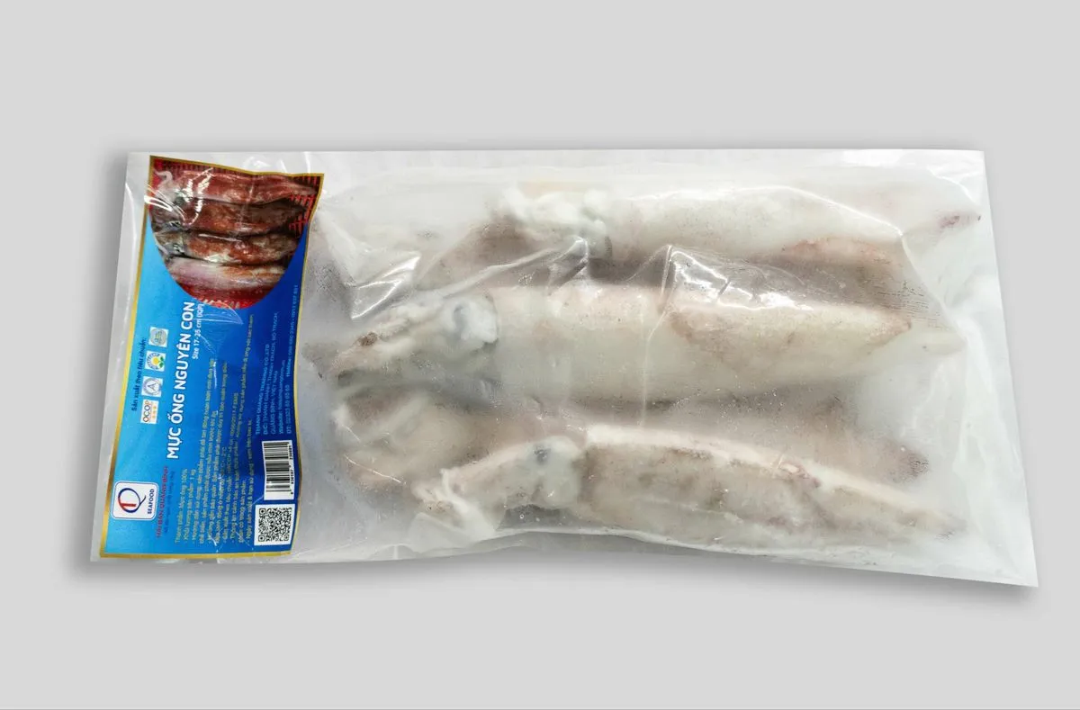 Mực ống nguyên con IQF size 12-15