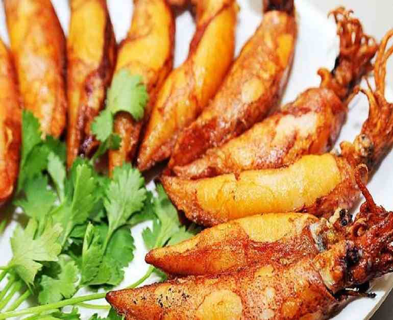 Mực ống nguyên con Size 10-12 (trứng )
